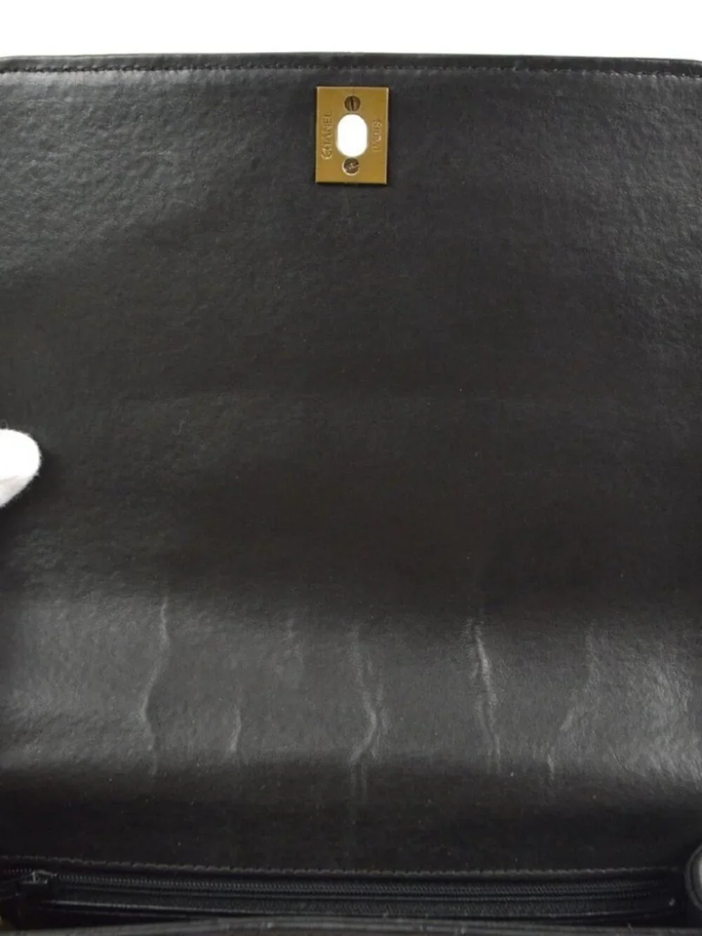 Chanel Black Calfskin Shoulder Bag - Picture 7 of 9